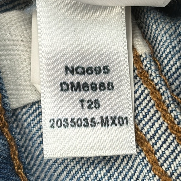 Madewell The Tall '90s Straight Crop Jean in Hazeldell Wash size 25T NWT NQ695 - Picture 12 of 14